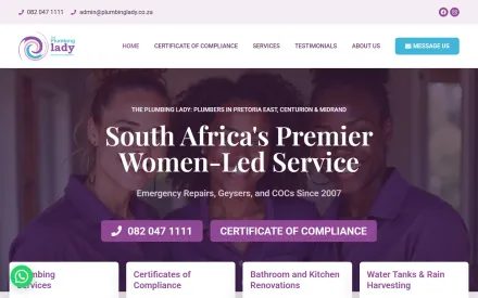 The Plumbing Lady, plumbing services